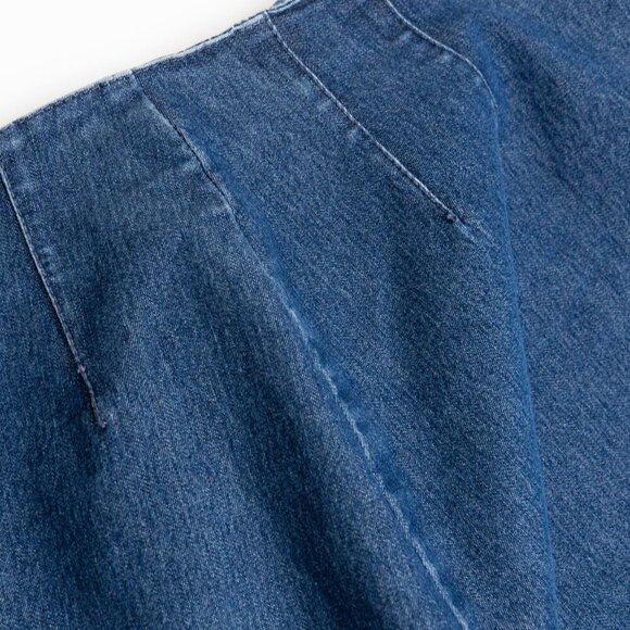 Guess Jeans Flare Side Zip Stretchy Bootcut Y2K Mid Wash Blue Size 29 USA - Picture 9 of 14